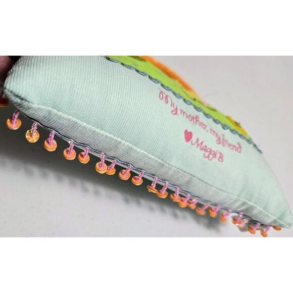 Maggi B By Ganz Door Hanging Pillow ~ My Mother, My Friend  ~ NWT Spring Decor - Picture 2 of 13